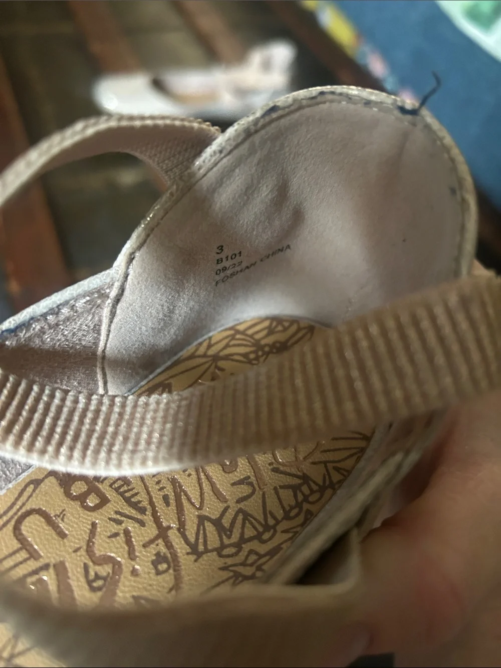 Girls Neutral Cream Cross-Strap Mary Jane Flats
